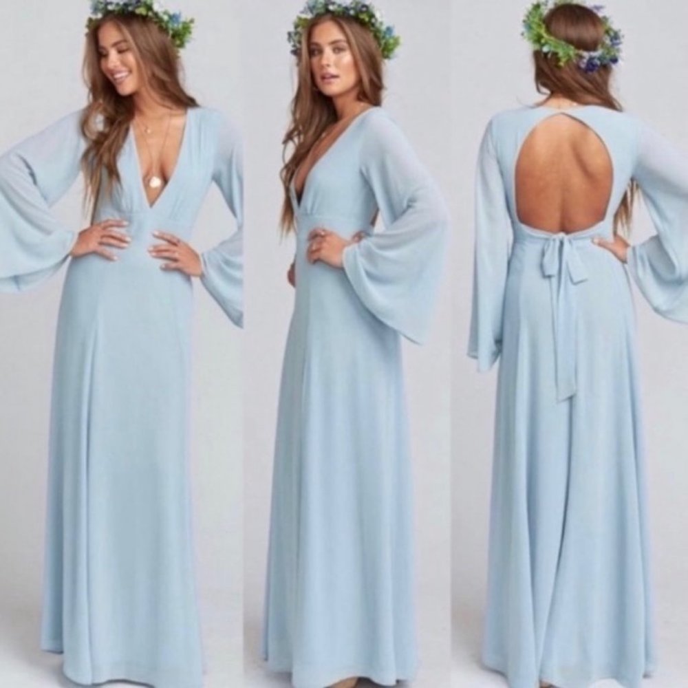 Show Me Your Mumu Venus Long Sleeve Flare Dress